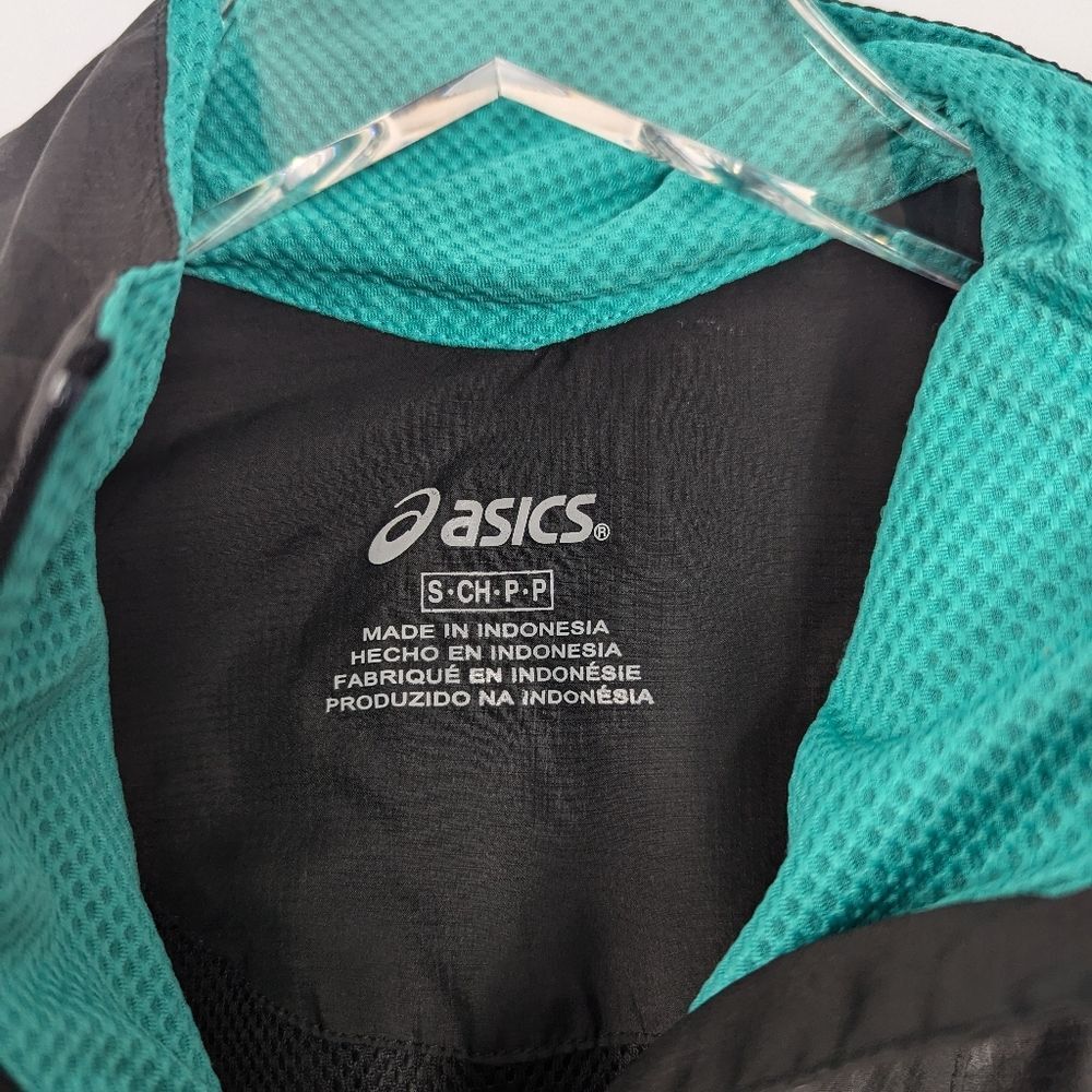 Asics Windbreaker Running Pullover Jacket Black A… - image 6